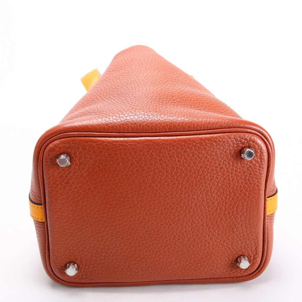 Hermes Picotin 18 Clemence Orange/Yellow