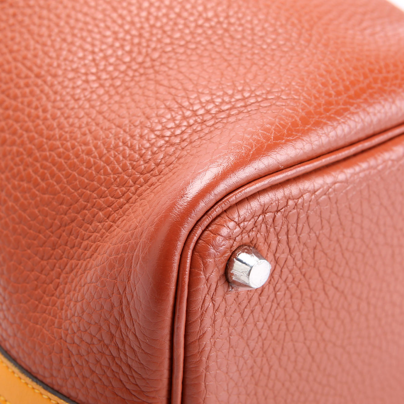 Hermes Picotin 18 Clemence Orange/Yellow