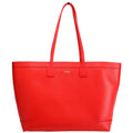 London Tote Leather Medium Red/Brown