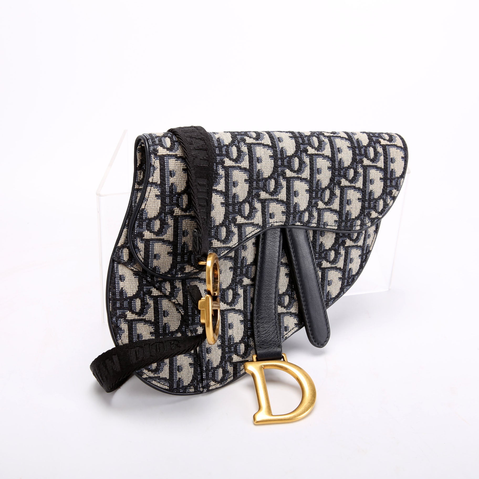 Saddle Pouch Belt Bag Oblique Navy