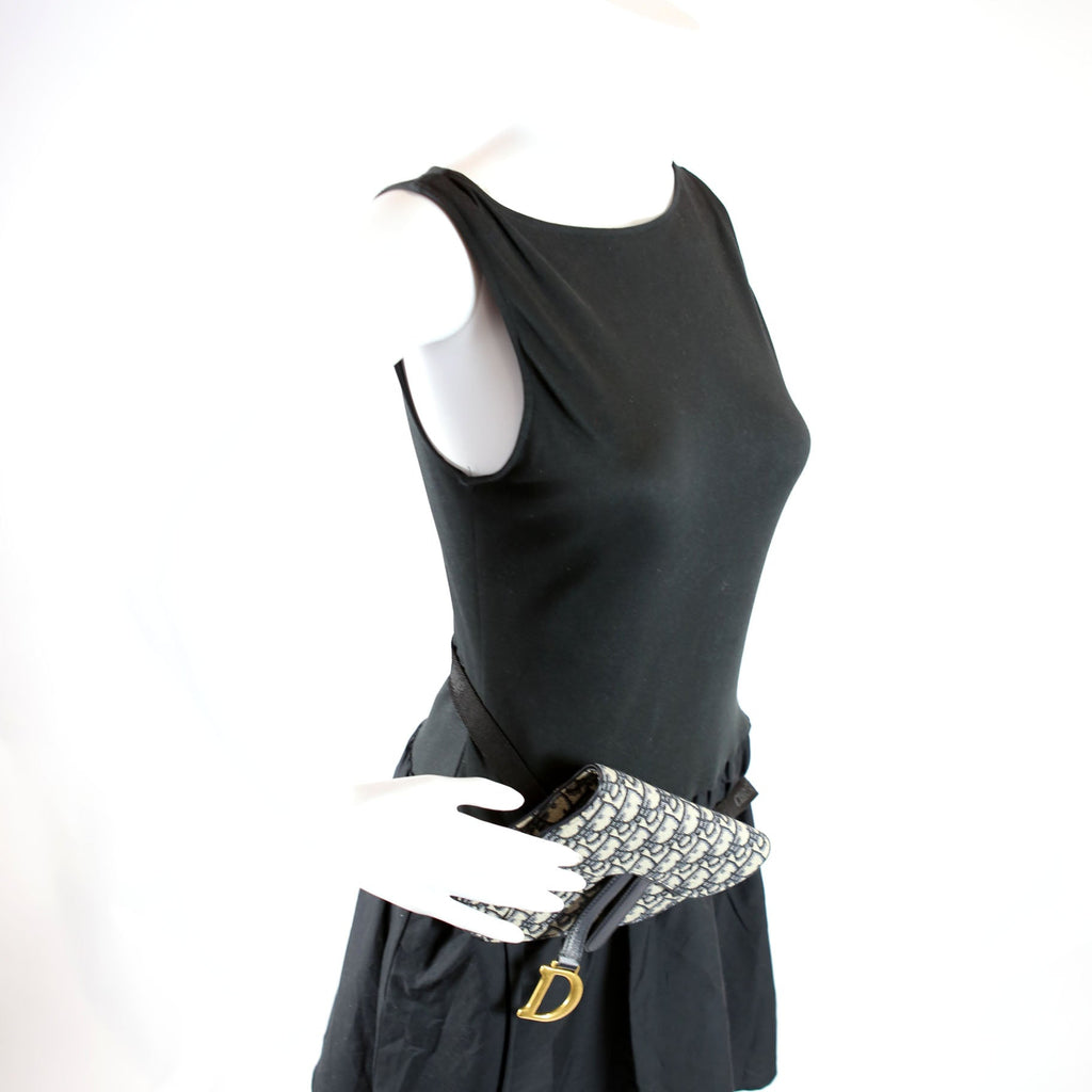 Saddle Pouch Belt Bag Oblique Navy