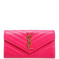 Flap Wallet Large Grain De 372264 Pink