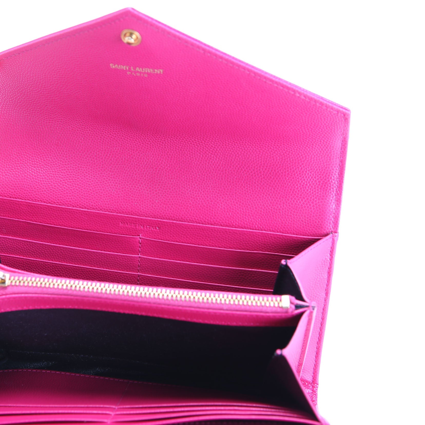 Flap Wallet Large Grain De 372264 Pink