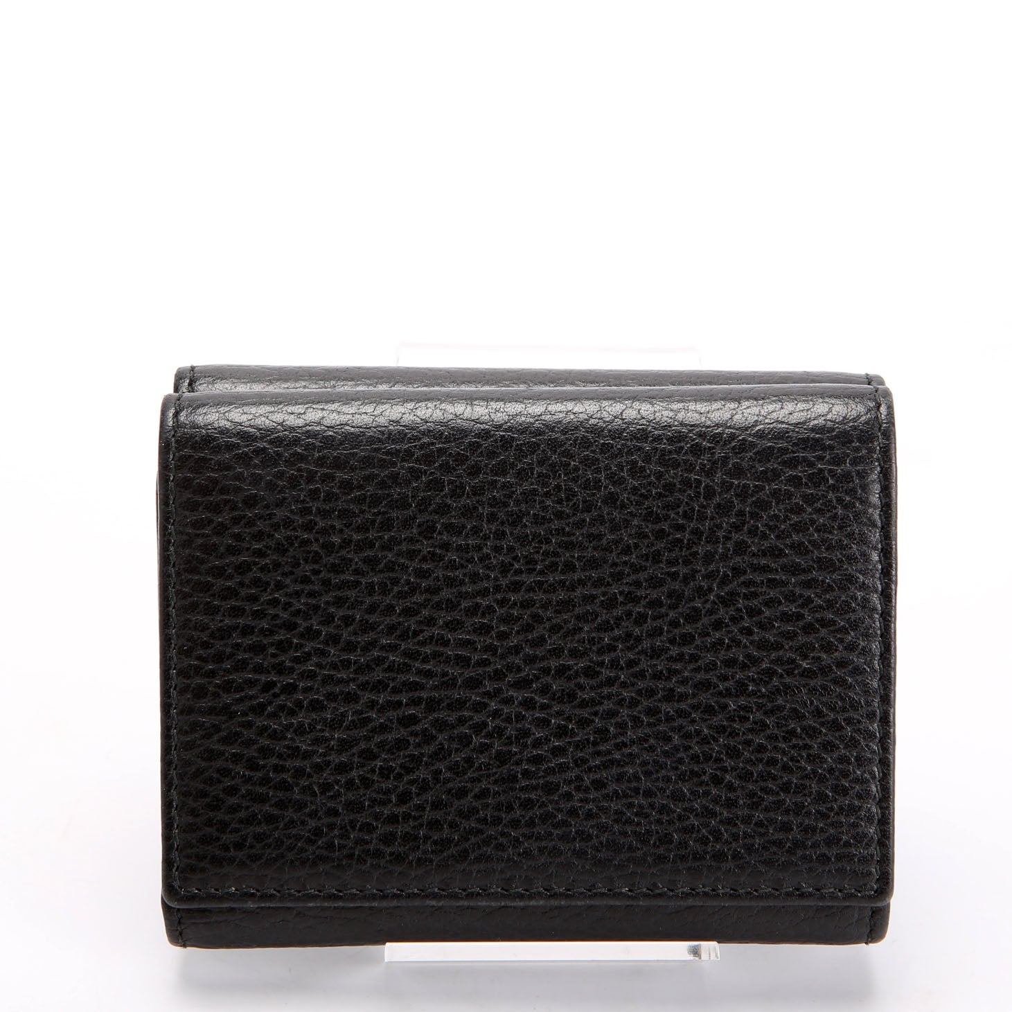 Gucci 474746 Marmont Tri-Fold Wallet Black