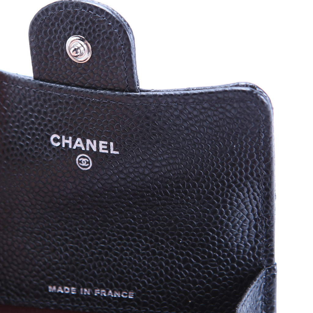 Classic Flap Card Holder Caviar Black