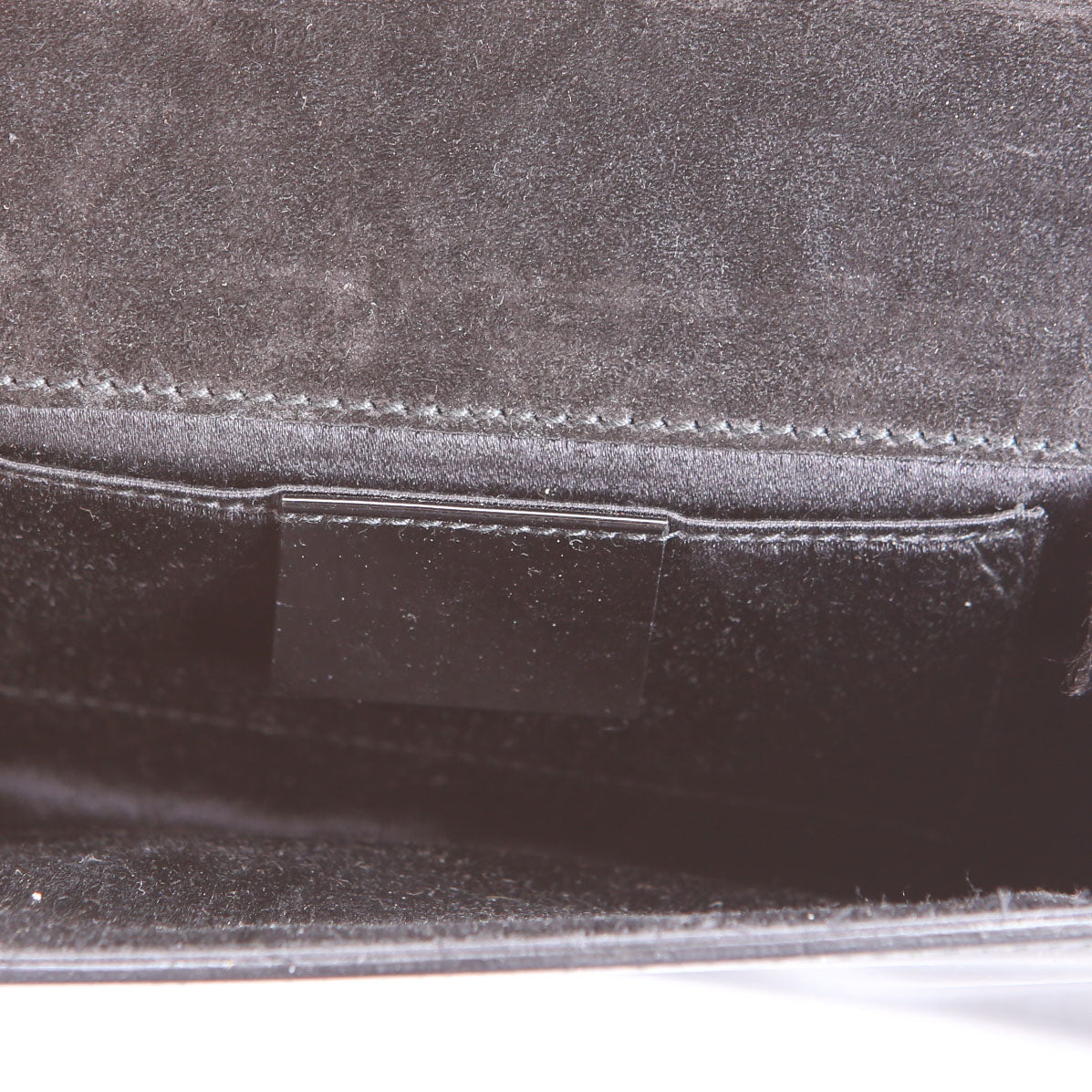 Gucci 197027 Gem Mini Clutch Patent Leather Black