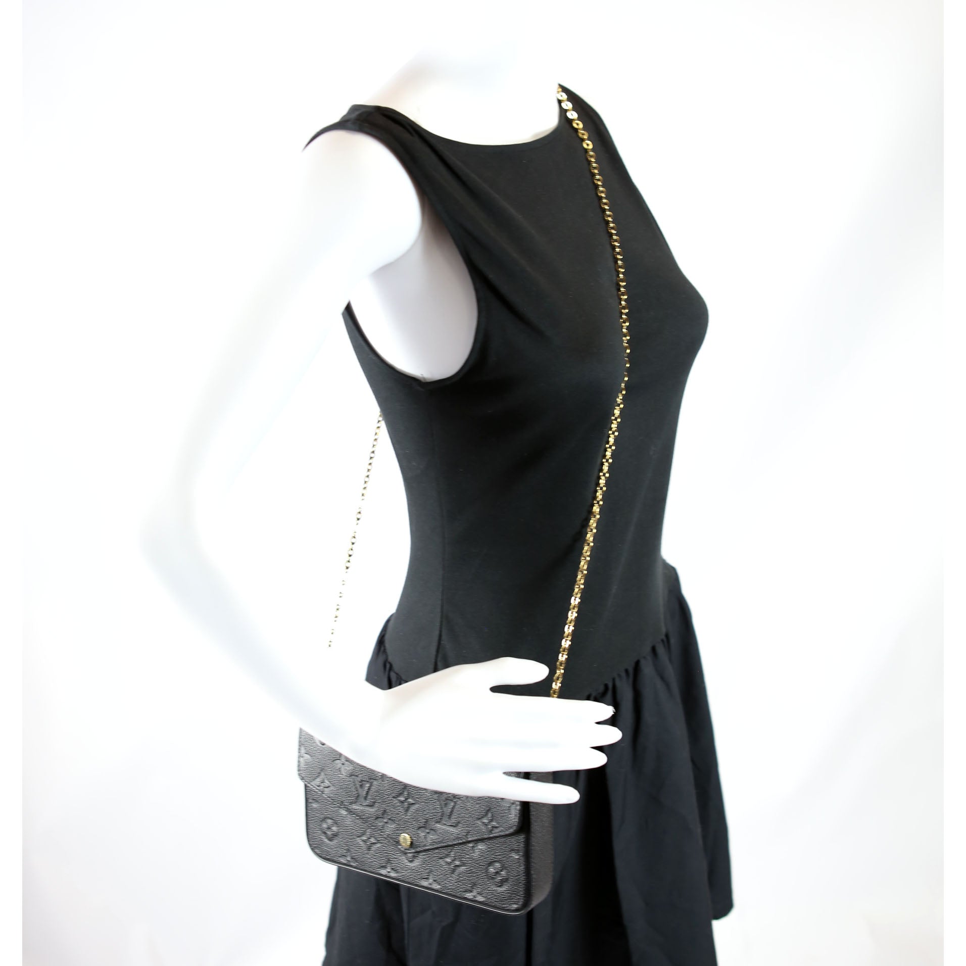 Pochette Felicie Empriente Black