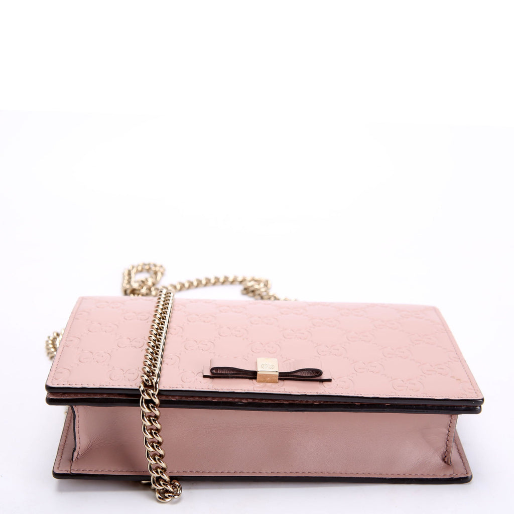 431408 Guccissima Chain Wallet Pink