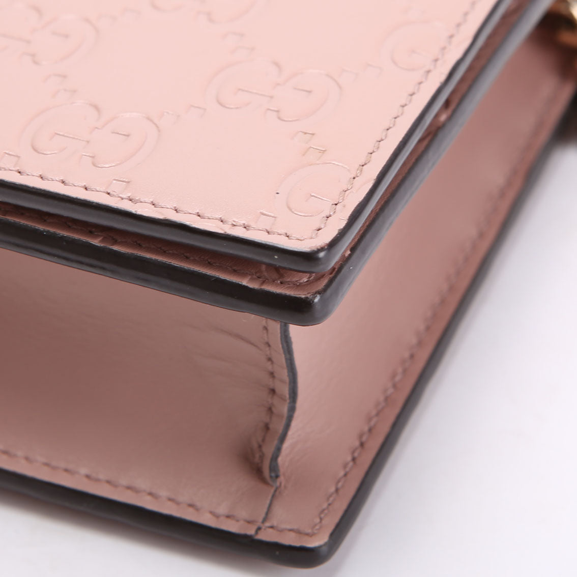 431408 Guccissima Chain Wallet Pink