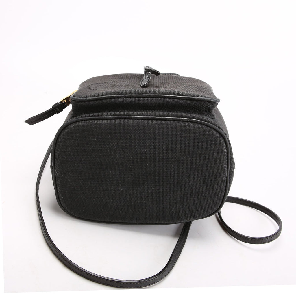 Prada 1BH038 Duet Logo Jacquard Bucket Black