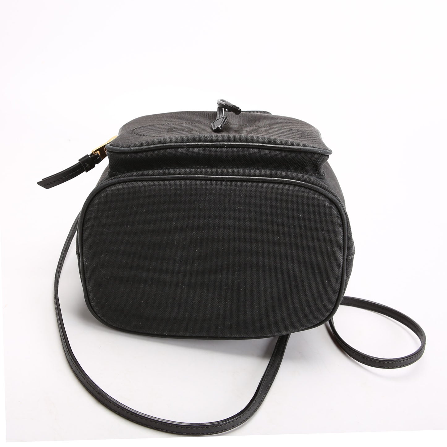 Prada 1BH038 Duet Logo Jacquard Bucket Black