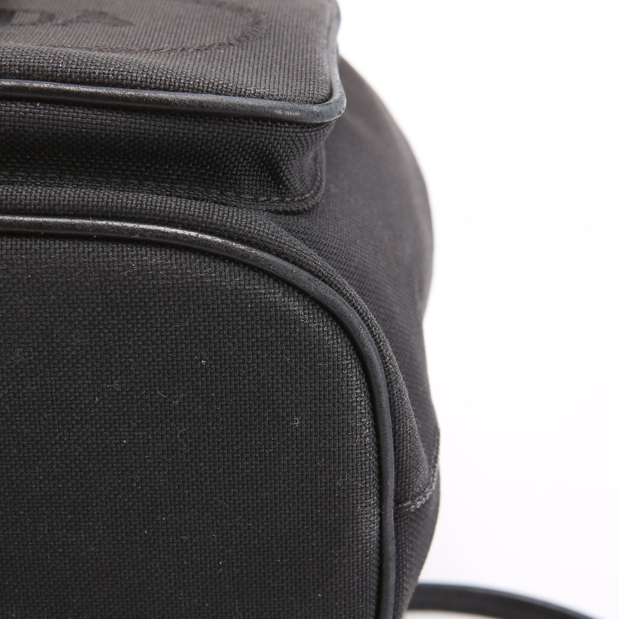 Prada 1BH038 Duet Logo Jacquard Bucket Black