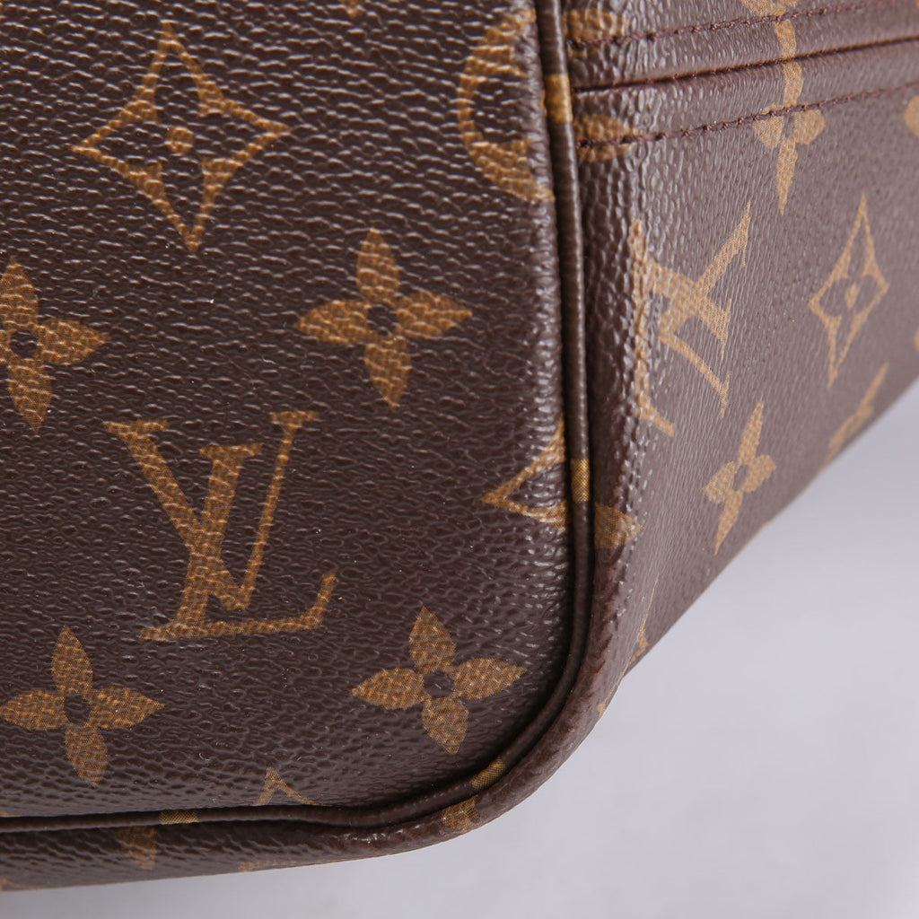 Louis Vuitton Neverfull W/Wallet MM Monogram