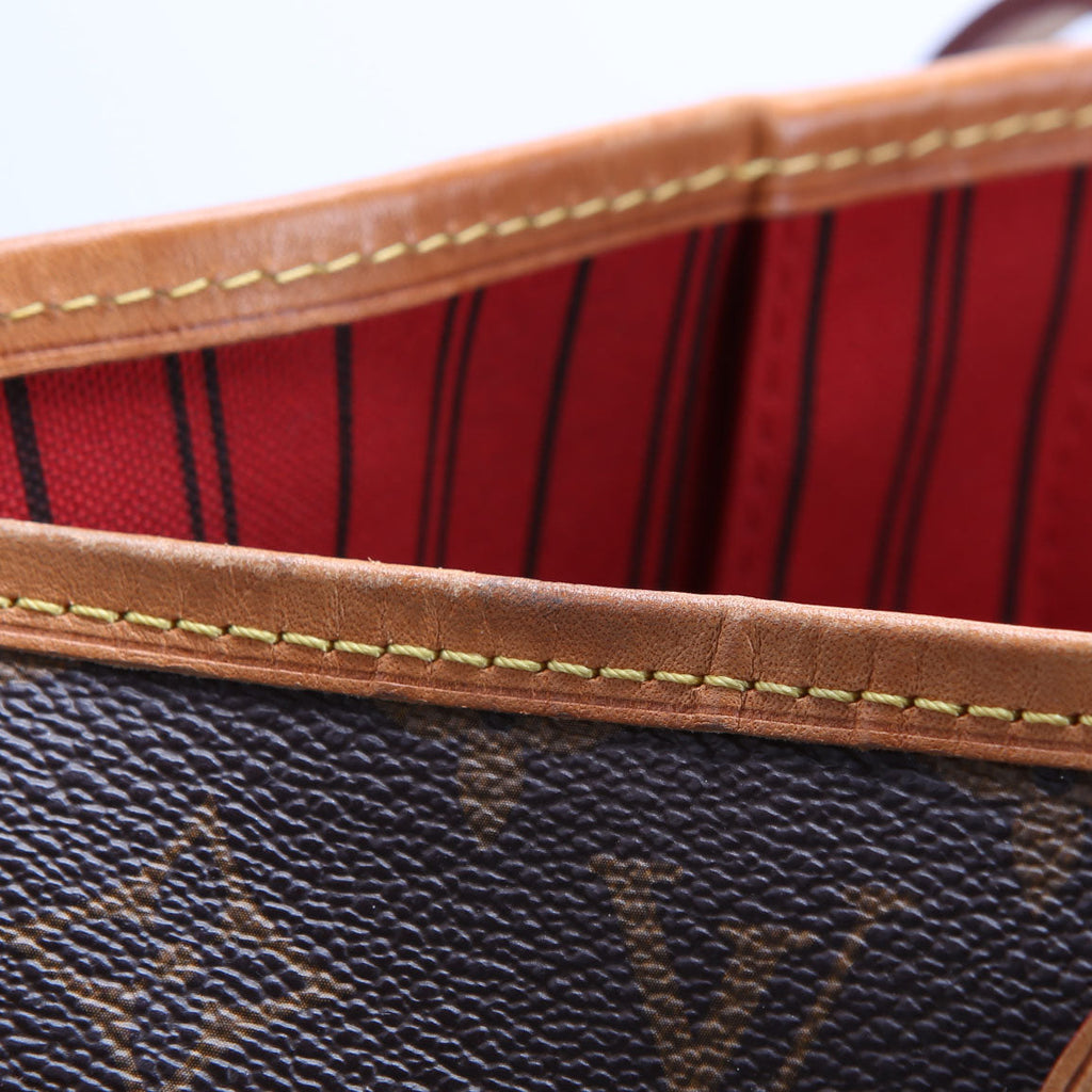 Louis Vuitton Neverfull W/Wallet MM Monogram