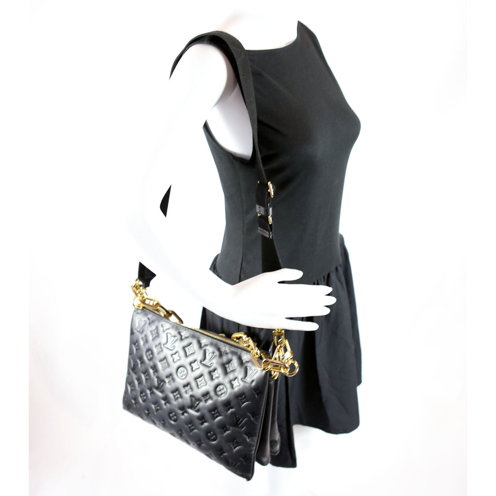 Coussin MM Lambskin Black