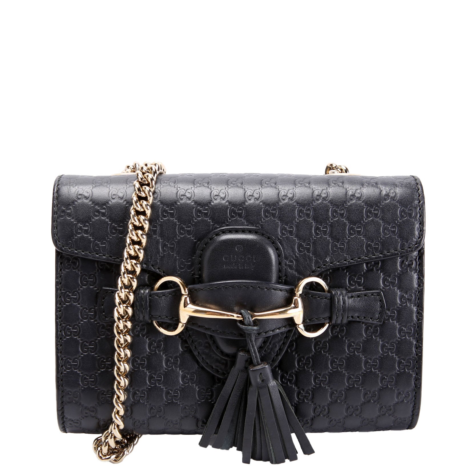 449636 Micro Guccissima Mini Emily Shoulder Black