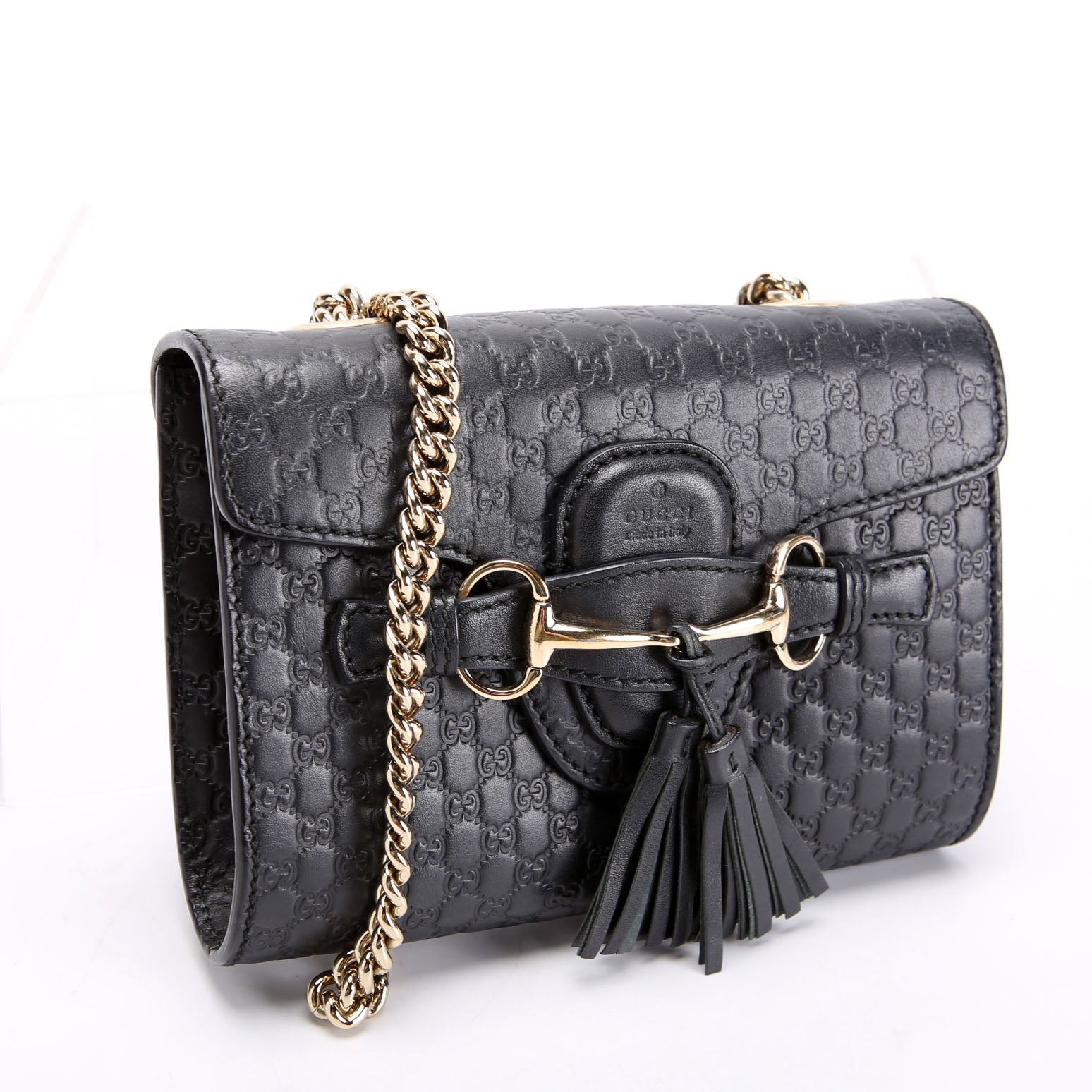 449636 Micro Guccissima Mini Emily Shoulder Black