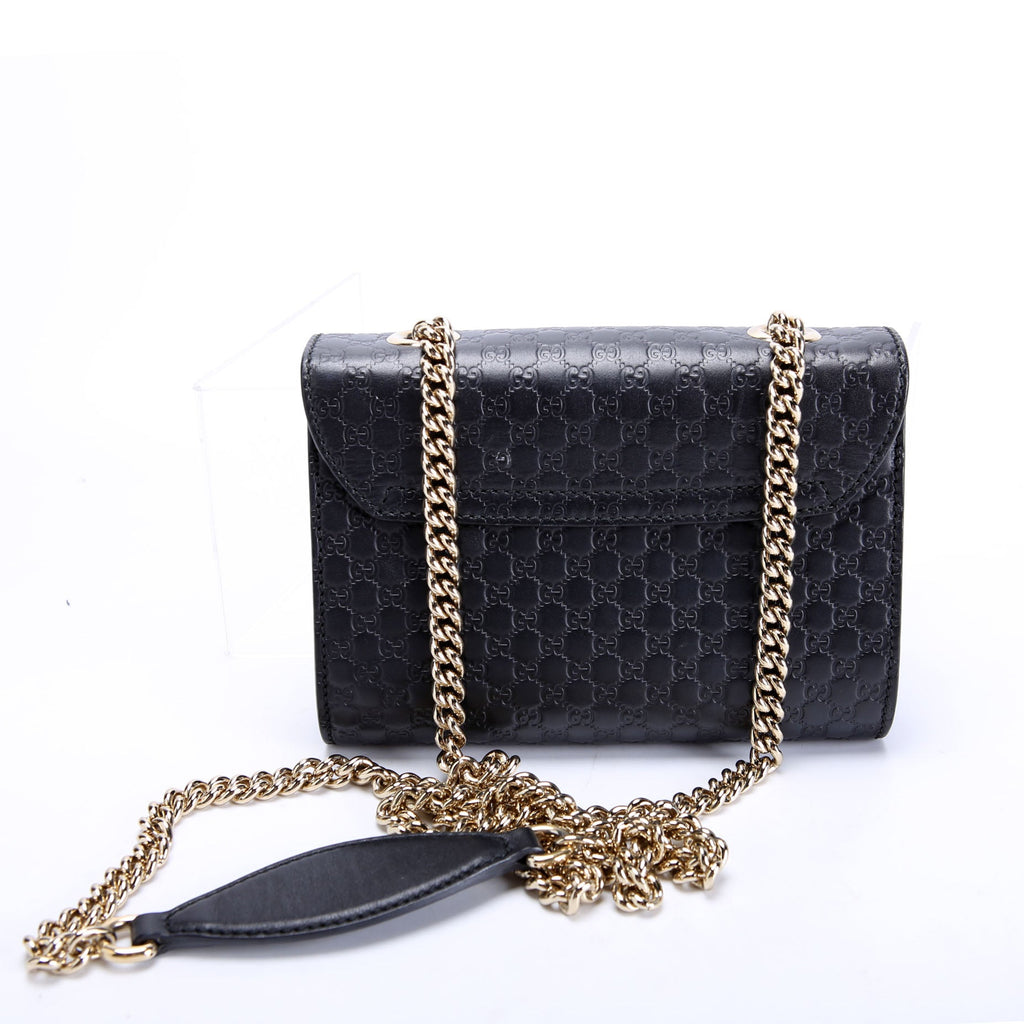 449636 Micro Guccissima Mini Emily Shoulder Black