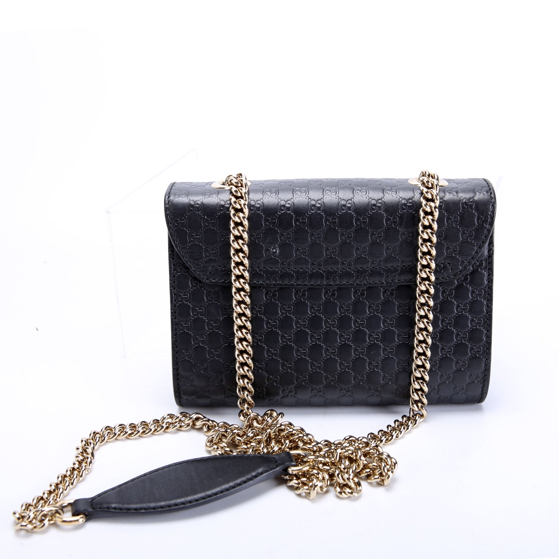 449636 Micro Guccissima Mini Emily Shoulder Black