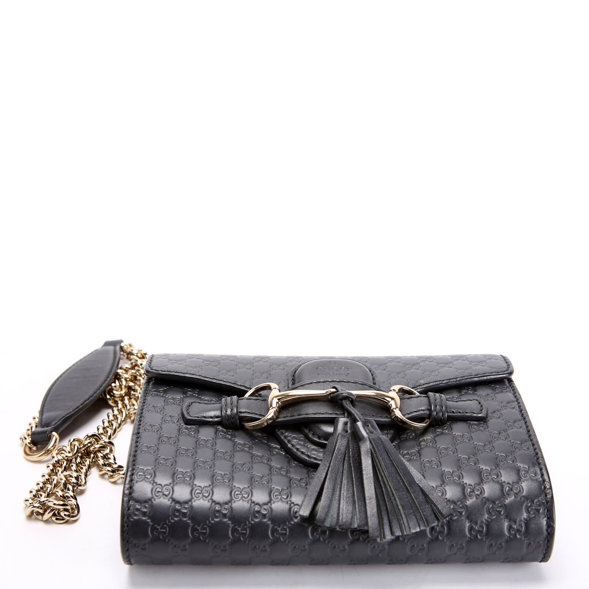 449636 Micro Guccissima Mini Emily Shoulder Black