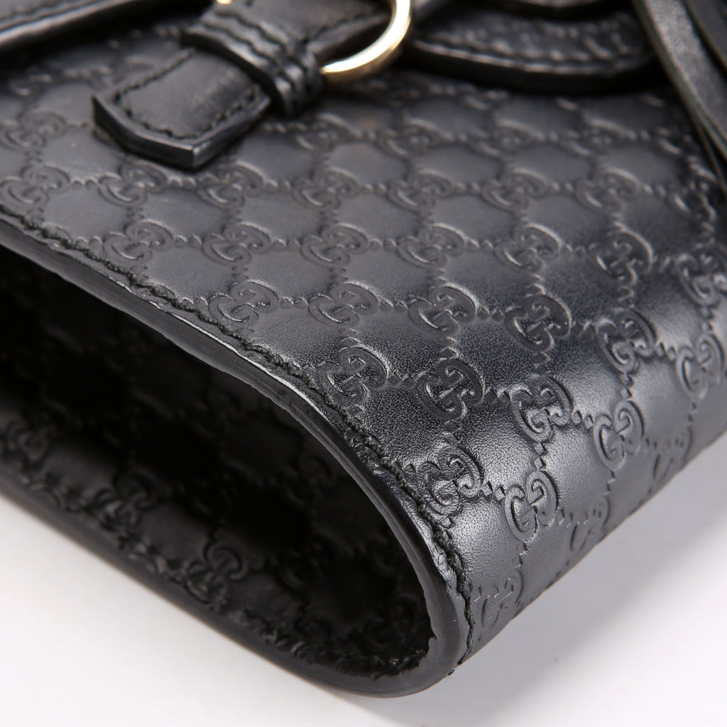 449636 Micro Guccissima Mini Emily Shoulder Black