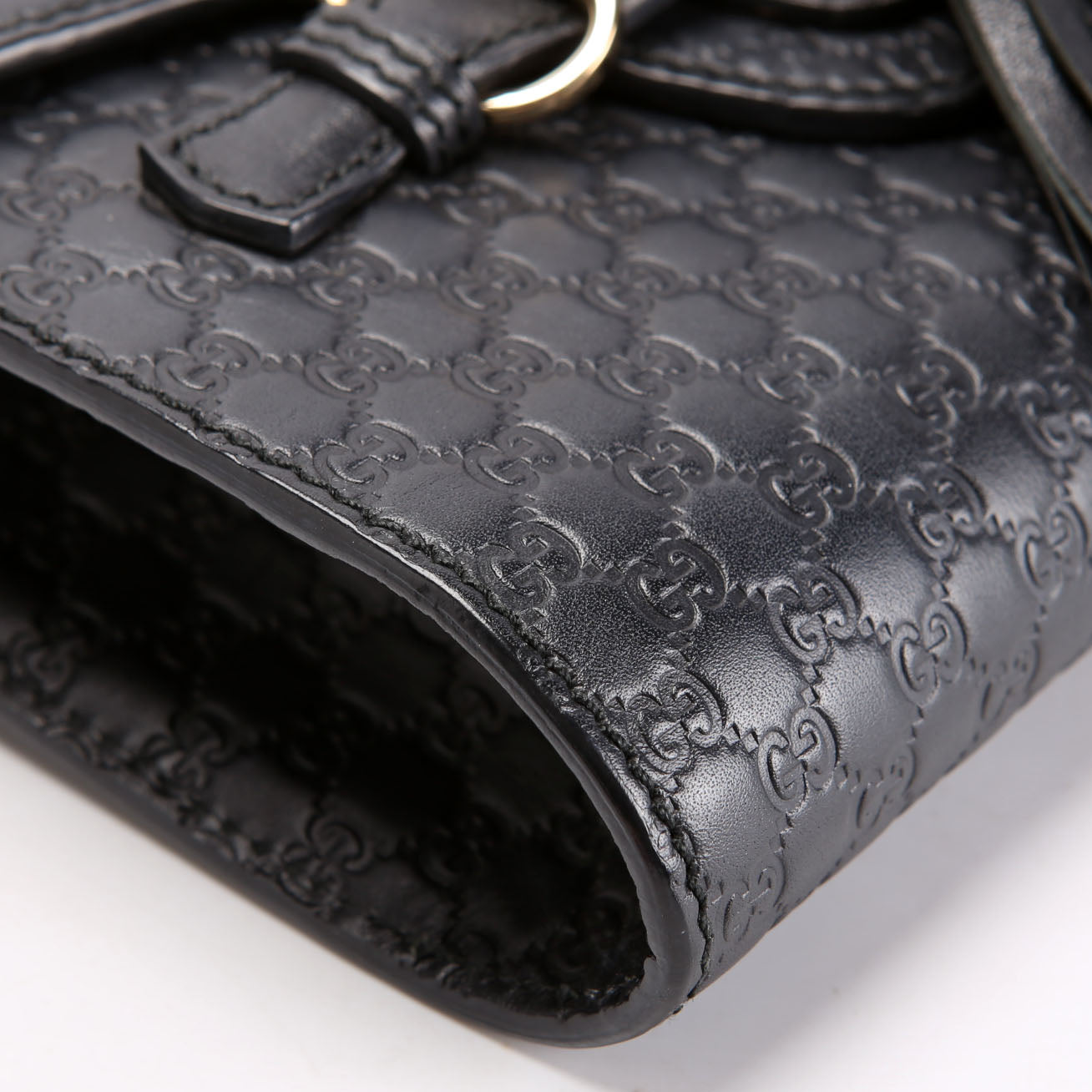 449636 Micro Guccissima Mini Emily Shoulder Black