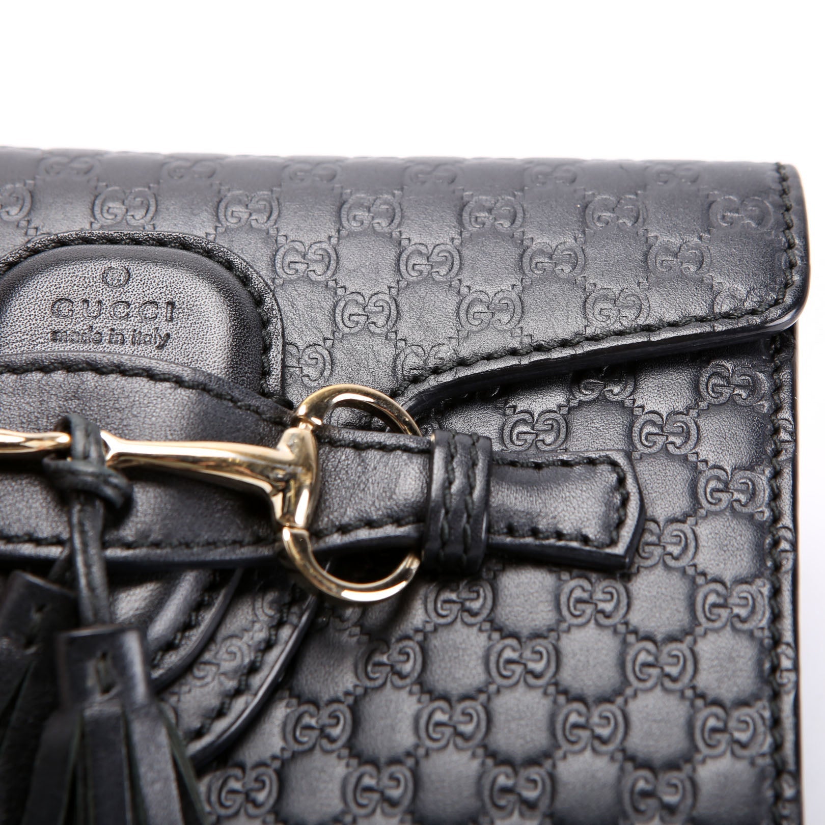 449636 Micro Guccissima Mini Emily Shoulder Black