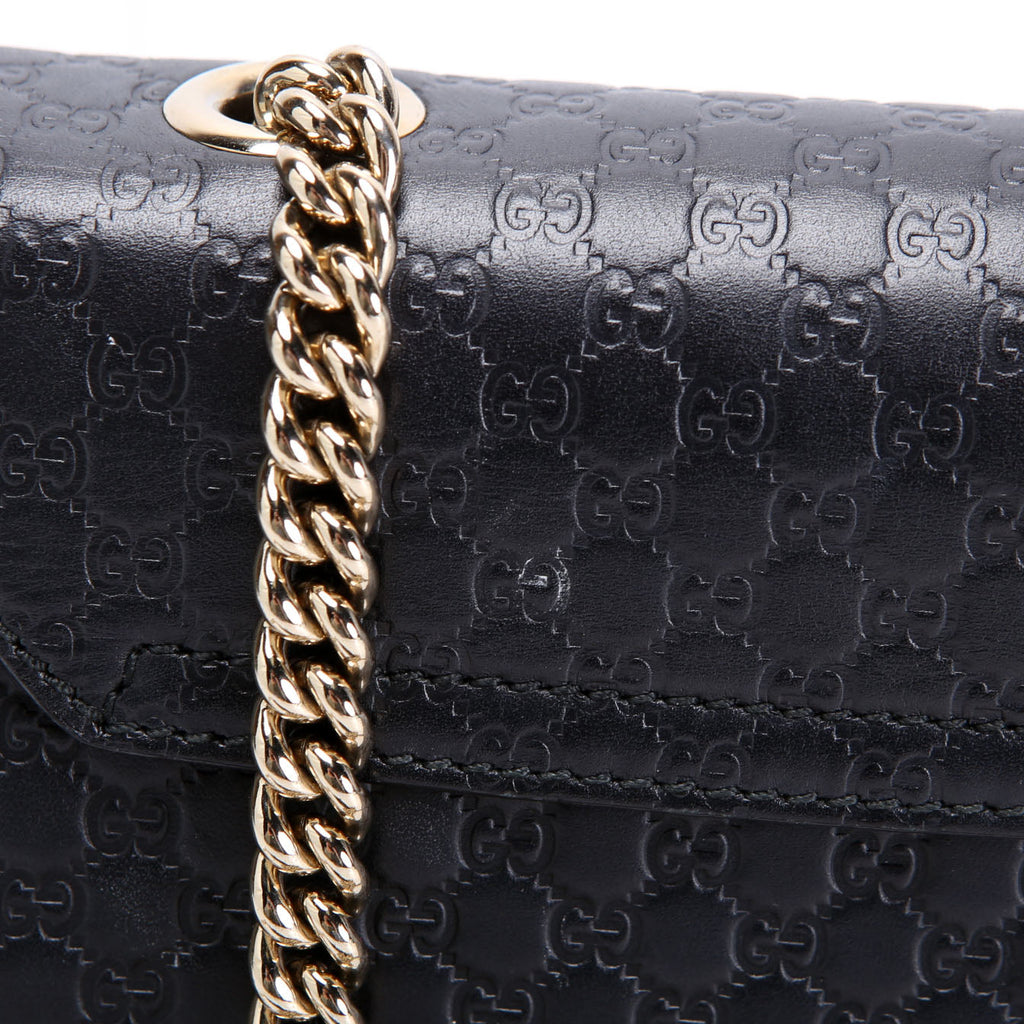 449636 Micro Guccissima Mini Emily Shoulder Black