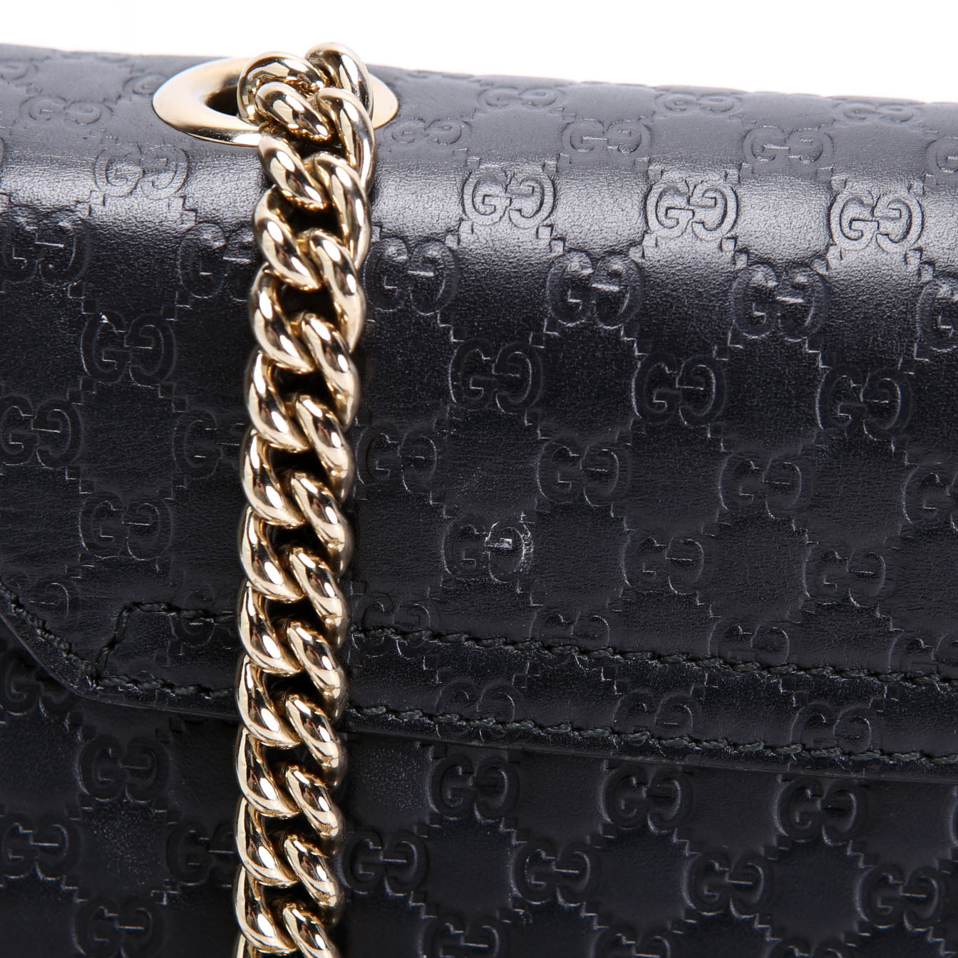 449636 Micro Guccissima Mini Emily Shoulder Black