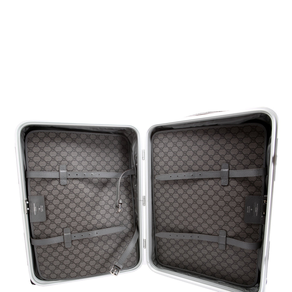 Gucci 740391 GG Supreme Porter Cabin Plus Trolley Grey