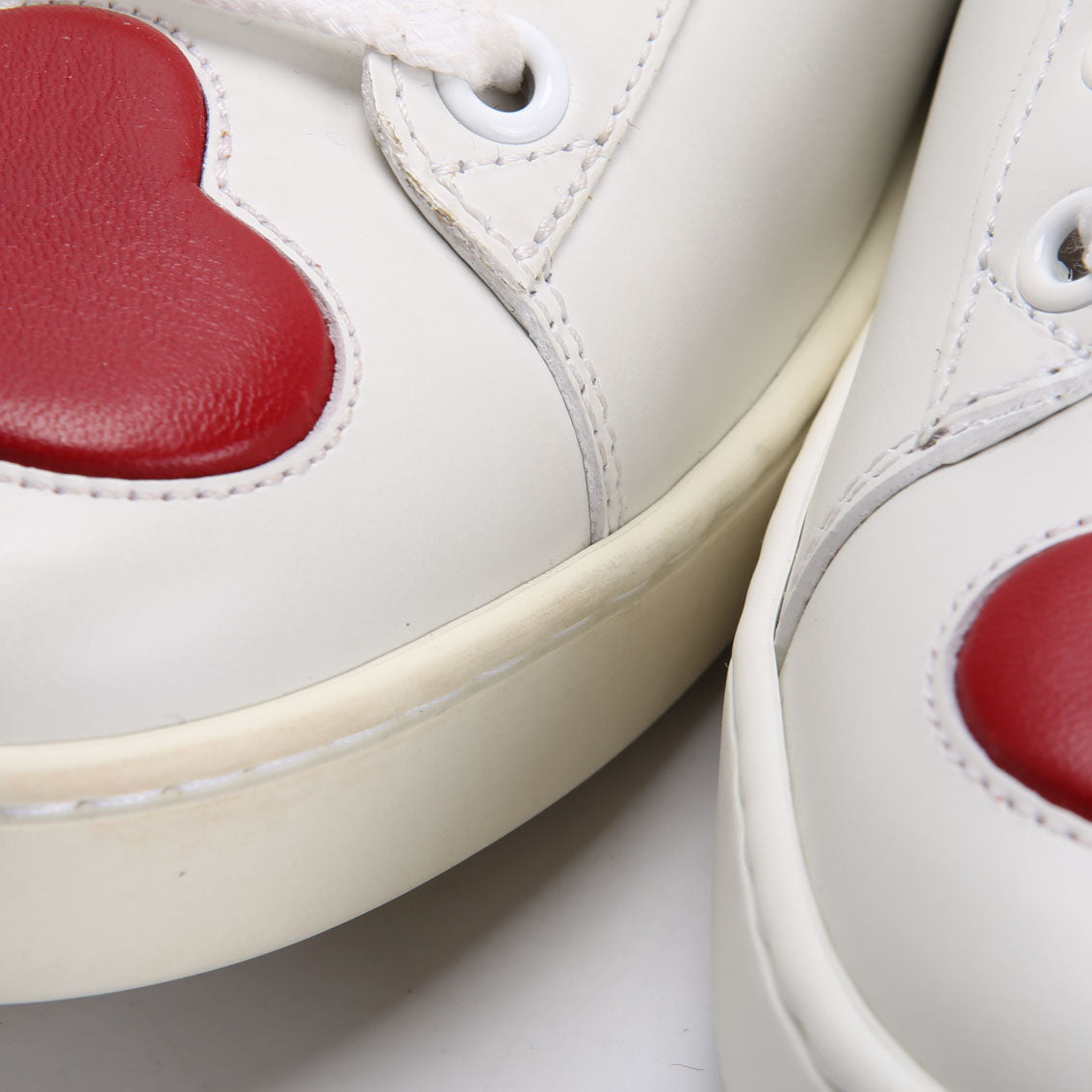 Gucci Ace Web Heart Sneakers Size 41