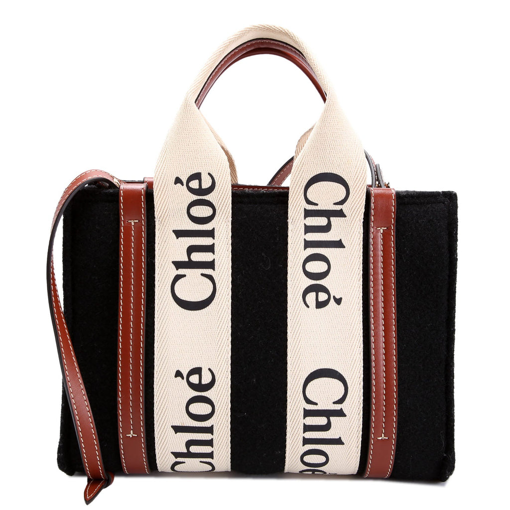 Woody Ribbon Tote Small Wool