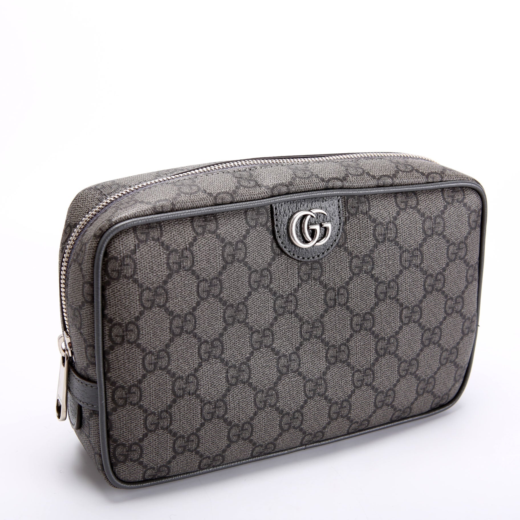 Gucci 760019 Ophidia GG Supreme Small Toiletry Case Gray