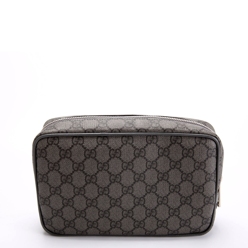Gucci 760019 Ophidia GG Supreme Small Toiletry Case Gray