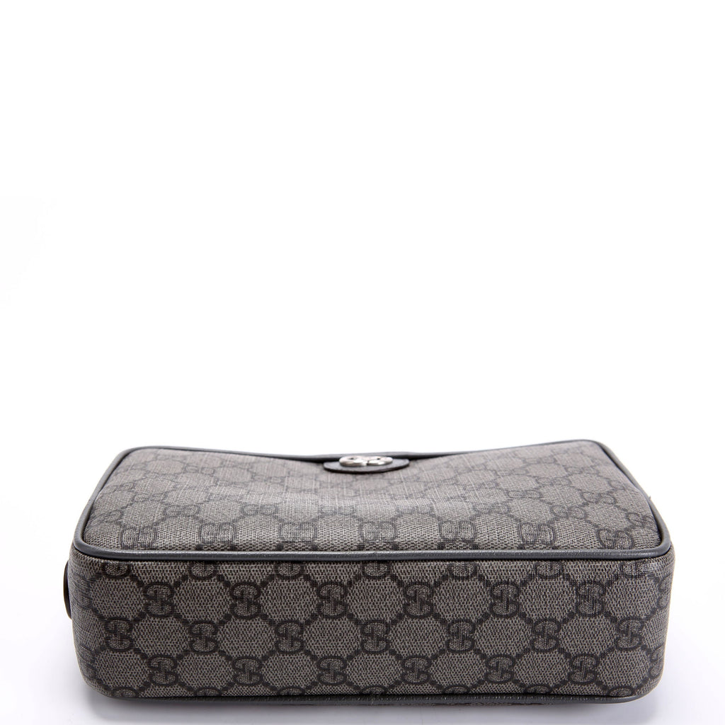 Gucci 760019 Ophidia GG Supreme Small Toiletry Case Gray