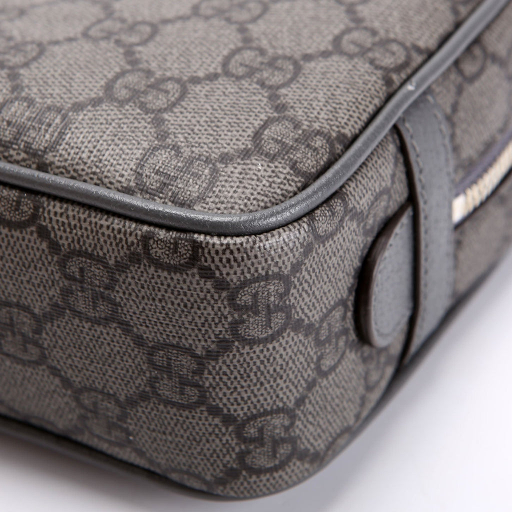 Gucci 760019 Ophidia GG Supreme Small Toiletry Case Gray