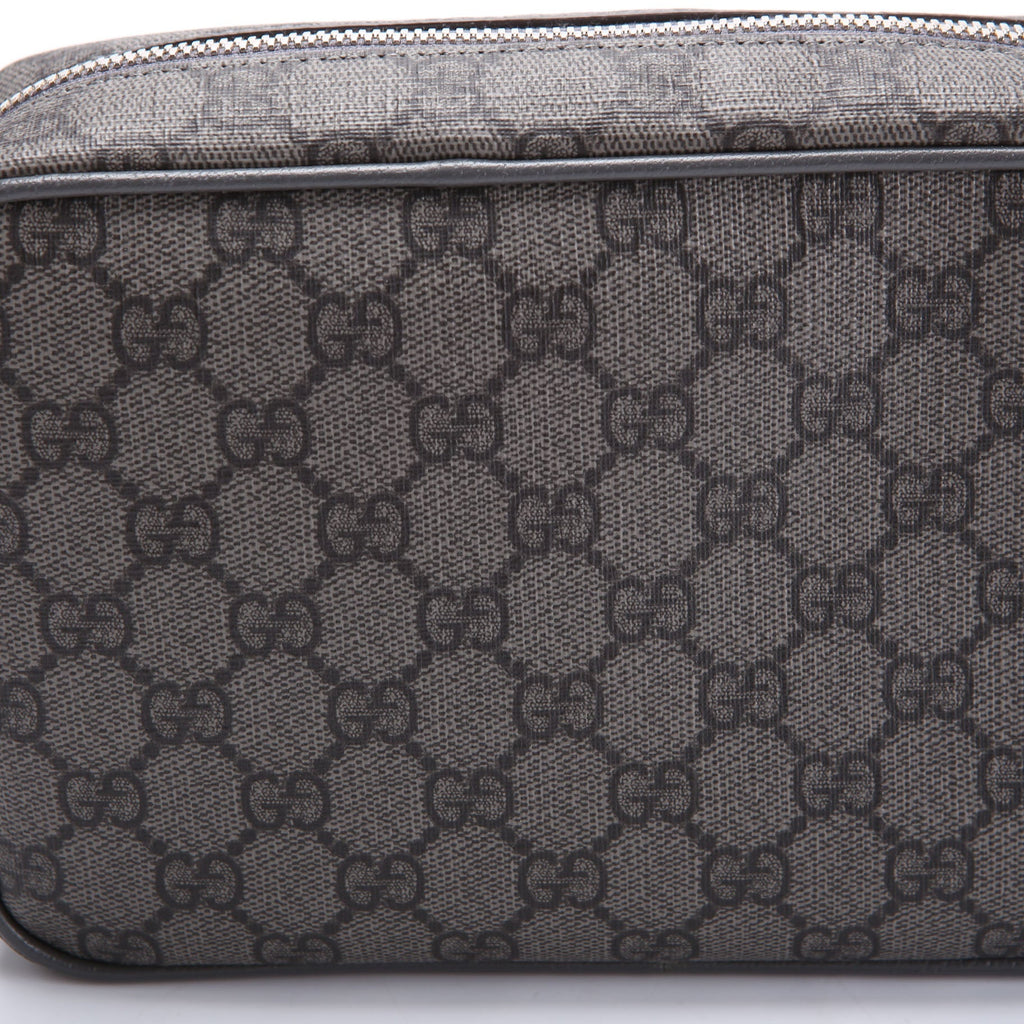 Gucci 760019 Ophidia GG Supreme Small Toiletry Case Gray