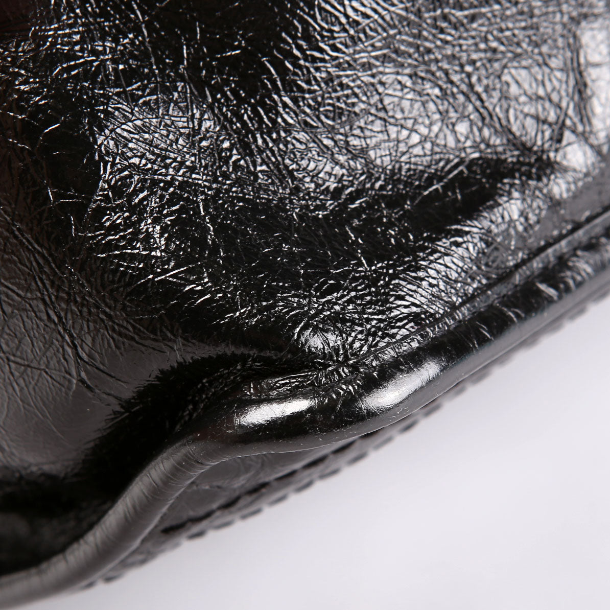 Niki Medium Crinkle Leather 633158 Black