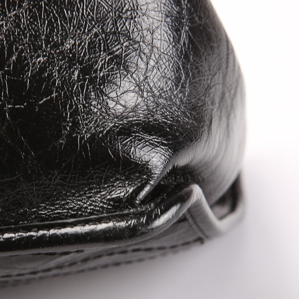 Niki Medium Crinkle Leather 633158 Black