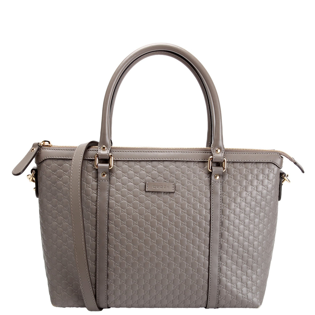 449656 Margaux Satchel Micro Guccissima Grey