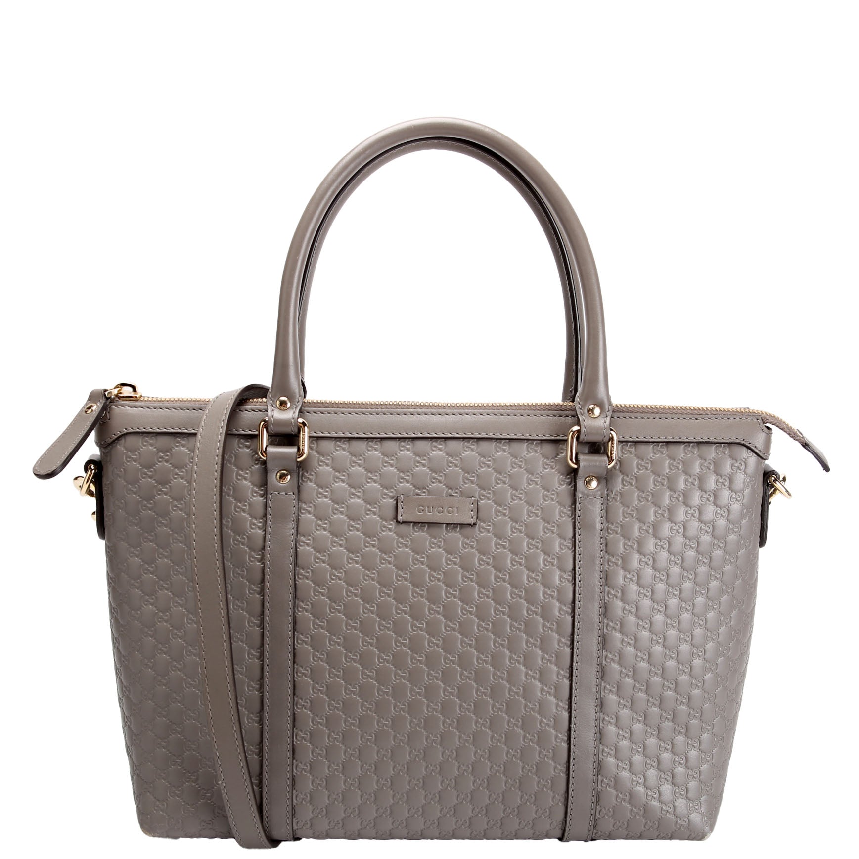 449656 Margaux Satchel Micro Guccissima Grey