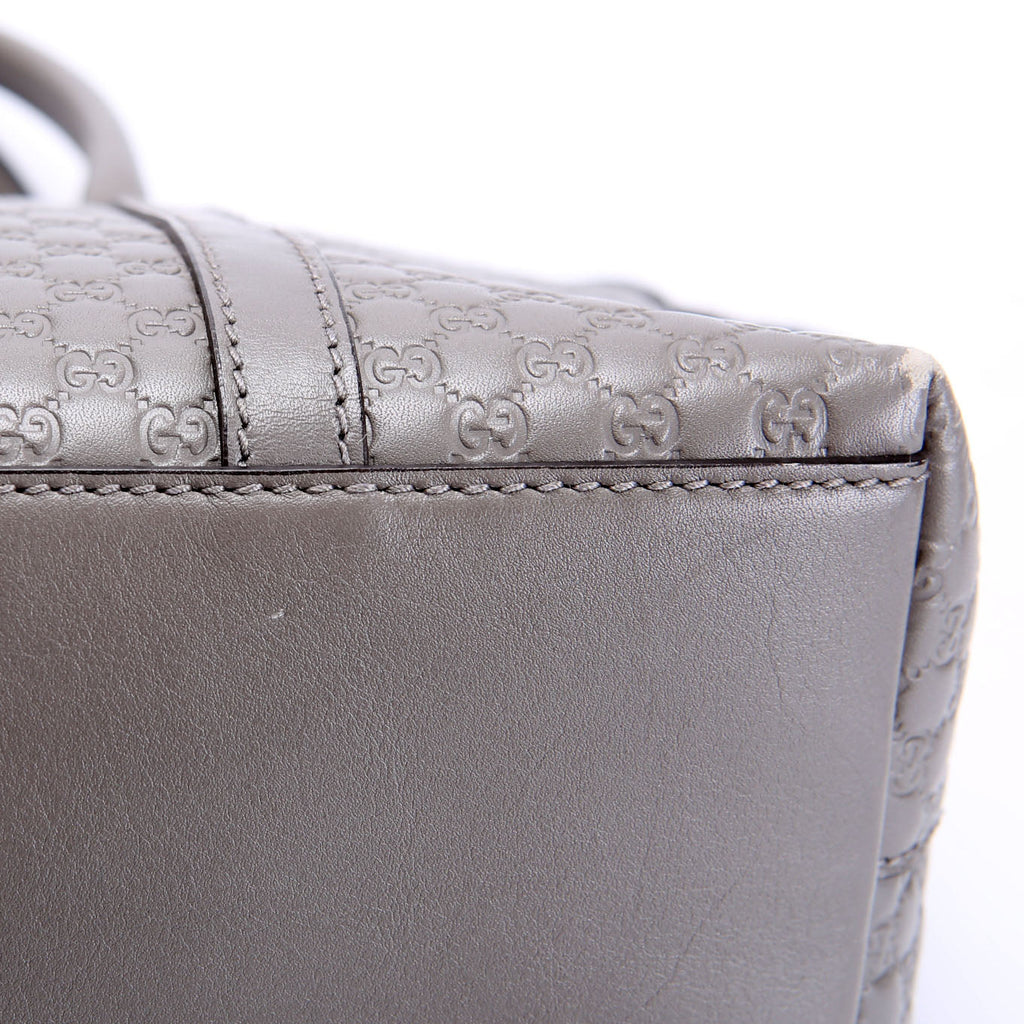 449656 Margaux Satchel Micro Guccissima Grey