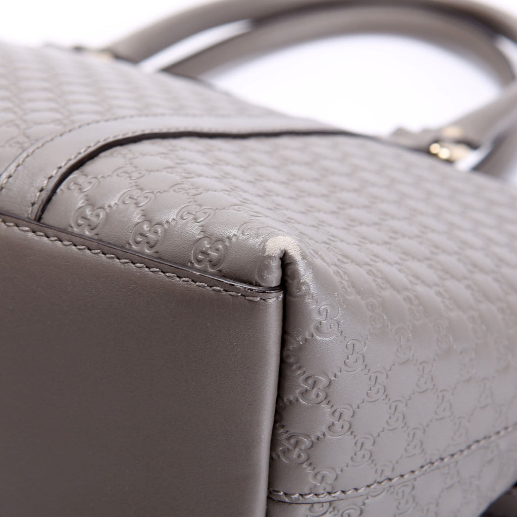 449656 Margaux Satchel Micro Guccissima Grey