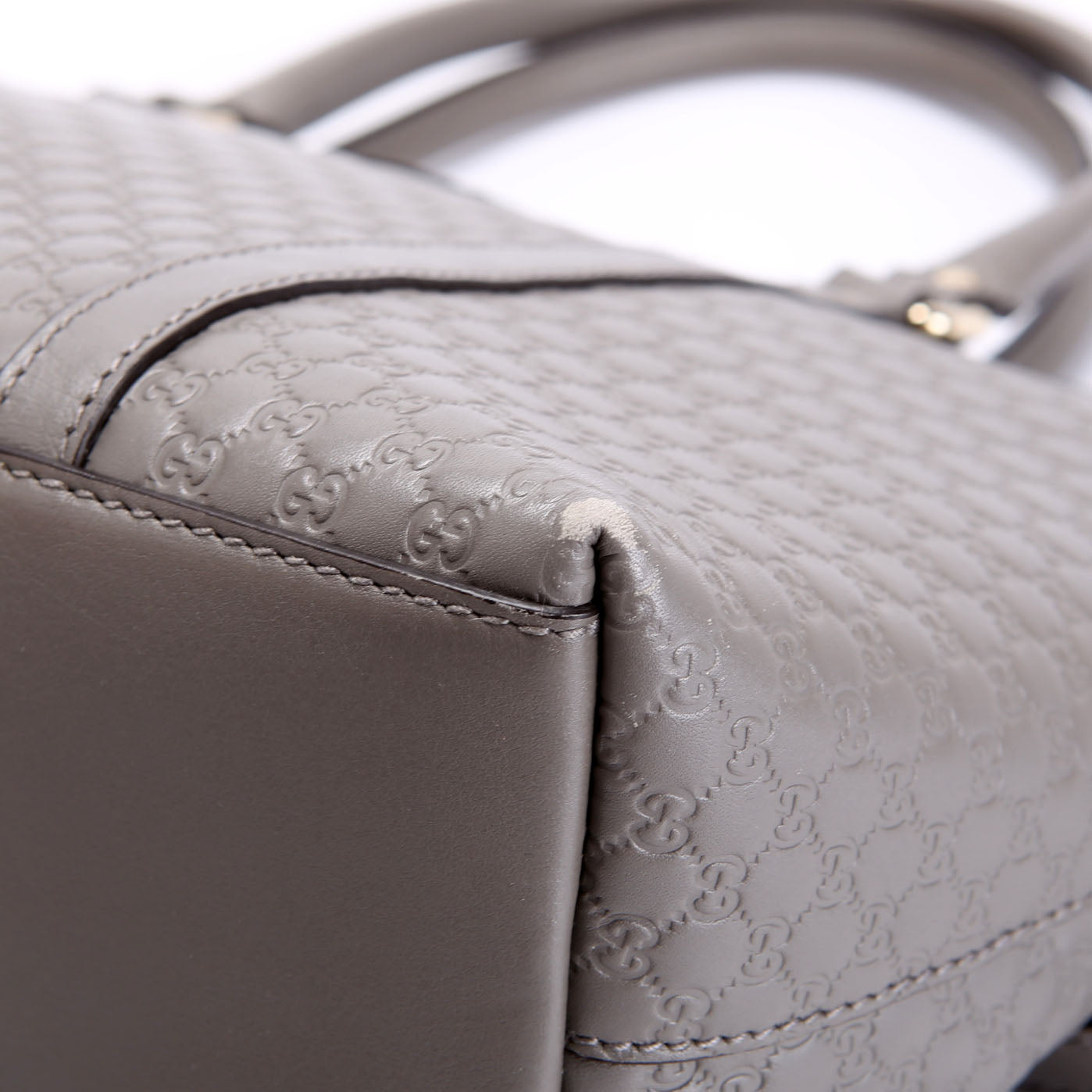449656 Margaux Satchel Micro Guccissima Grey