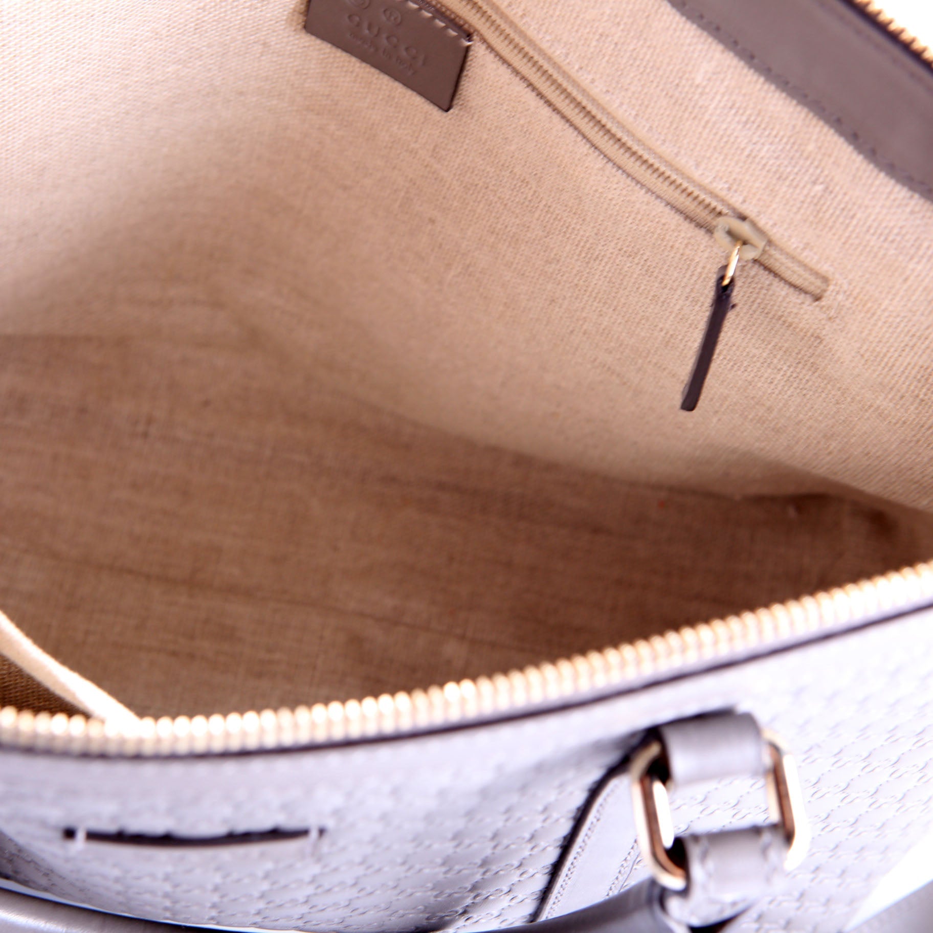 449656 Margaux Satchel Micro Guccissima Grey