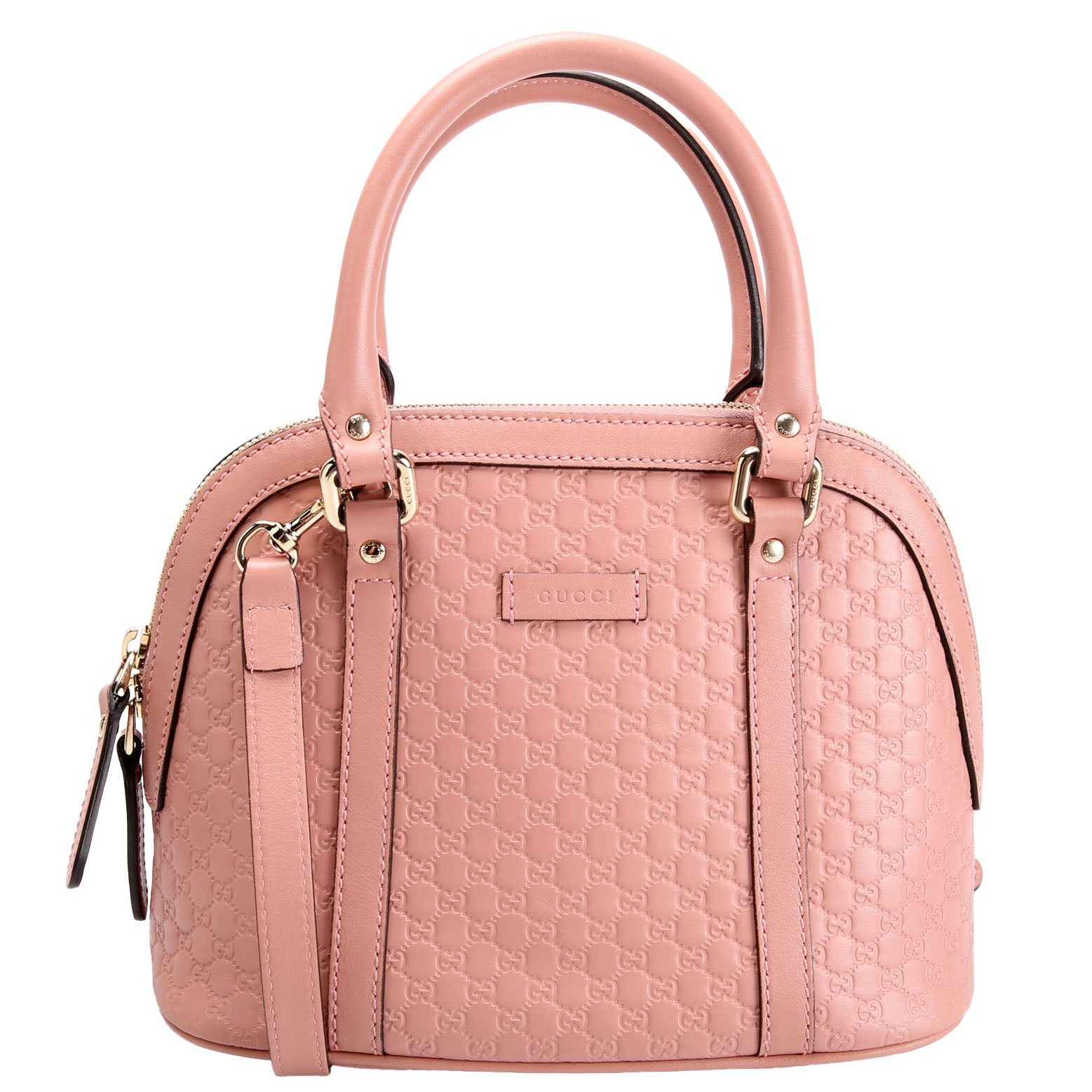 Gucci 449654 Mini Dome Micro Guccissima Pink