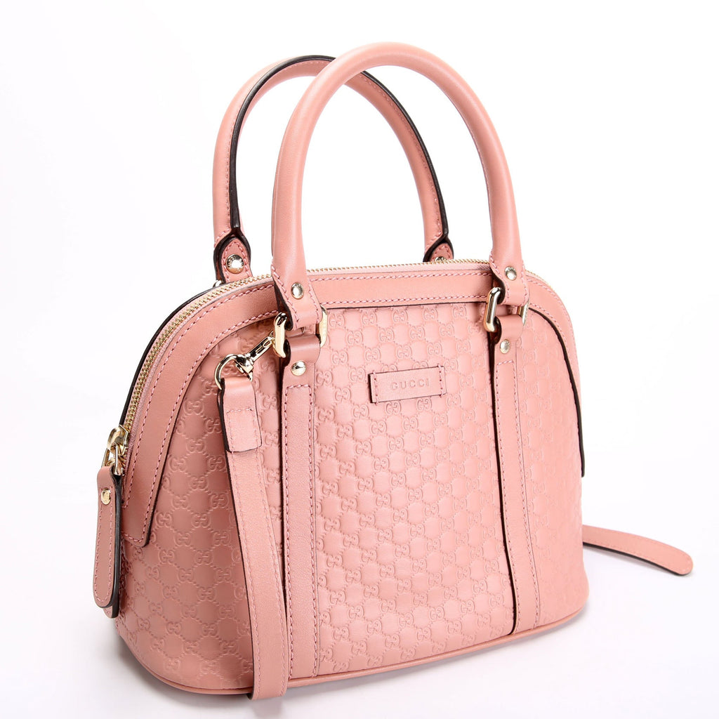 Gucci 449654 Mini Dome Micro Guccissima Pink