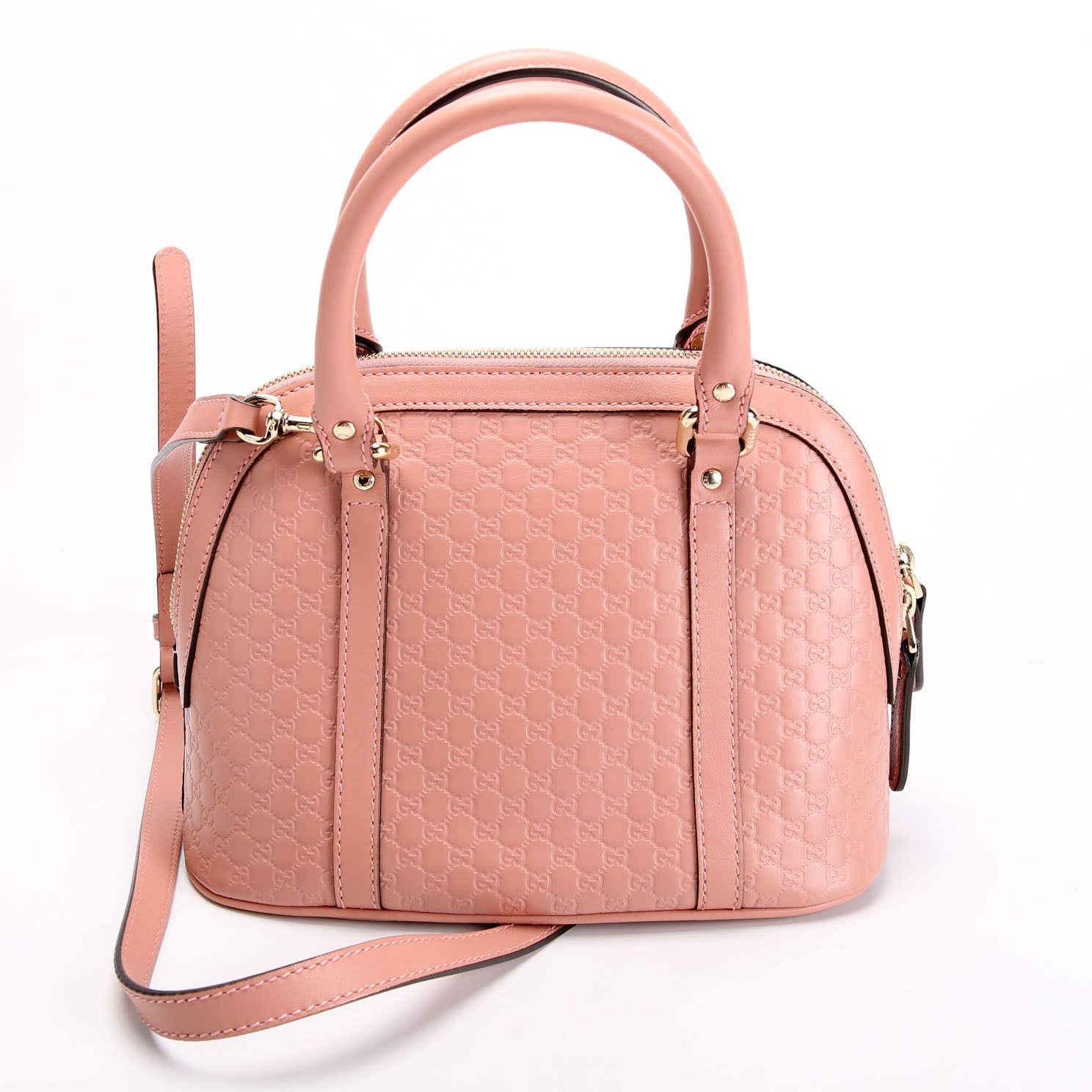 Gucci 449654 Mini Dome Micro Guccissima Pink