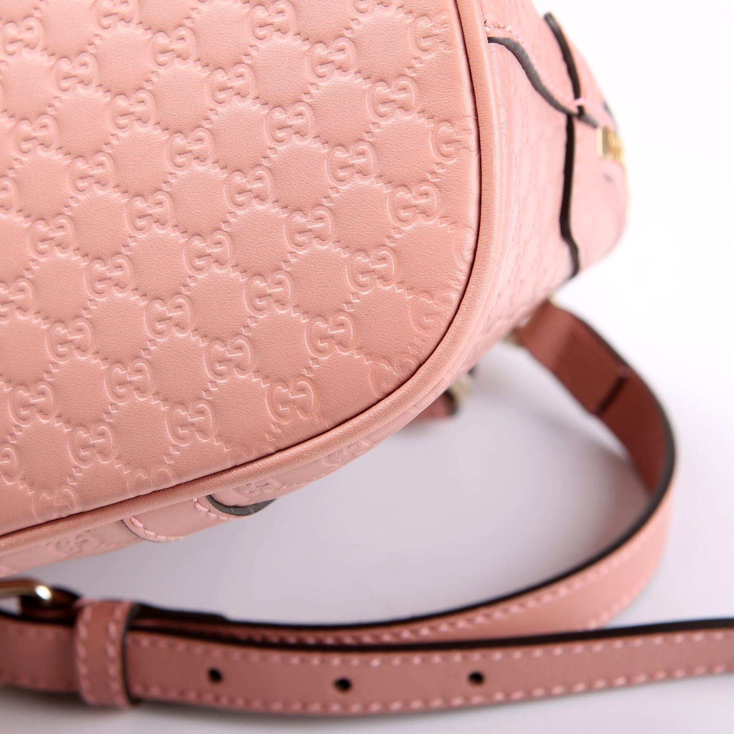 Gucci 449654 Mini Dome Micro Guccissima Pink