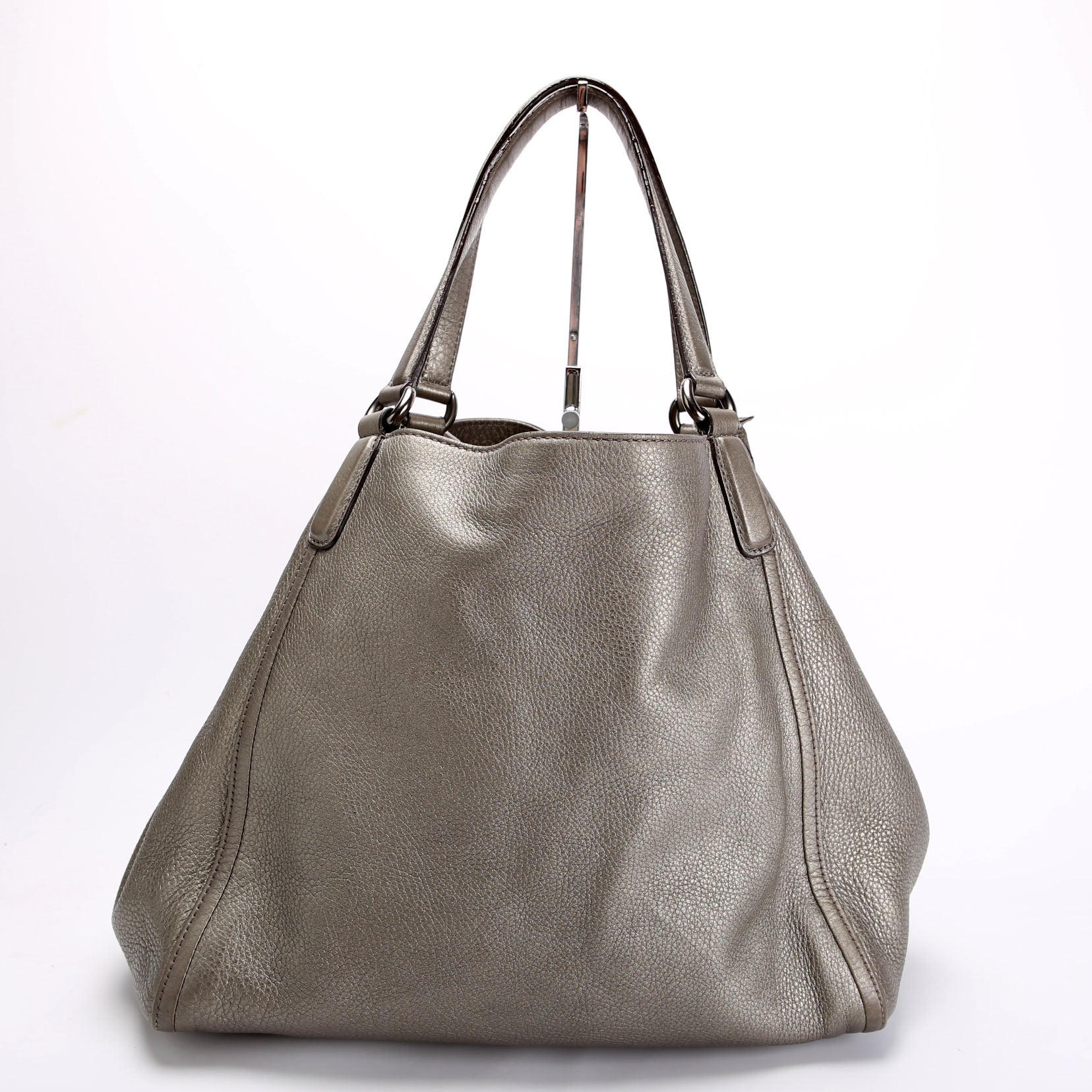 282309 Soho Leather Hobo Medium Silver
